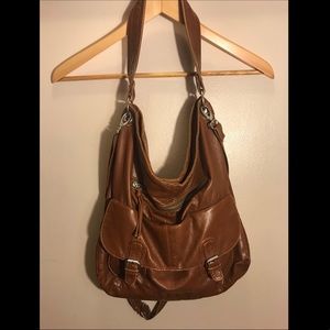 Faux Leather Cross Body Purse